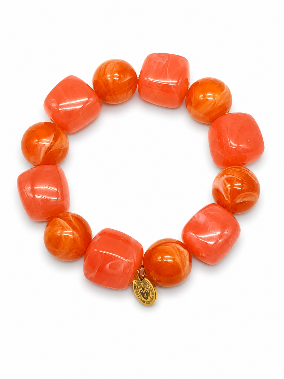 Armband Blau Orange Lila Bordeaux Naturtöne Trend elastisch