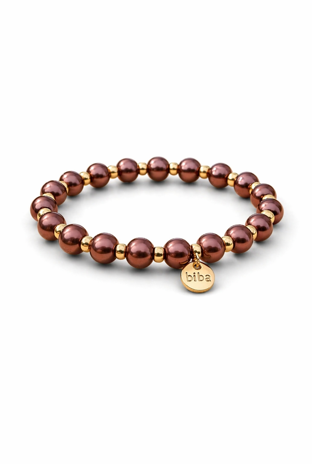 Armband elastisch Braun-Bronze Goldfarben in 3 Größen Trend Sommer Biba