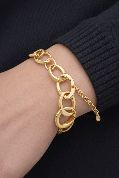Biba Armband Gliederarmband Goldfarben nickelfrei modeschmuck