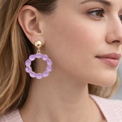 Ohrringe Orhhänger Space Beads Kreise Farben Nickelfrei Sweet7