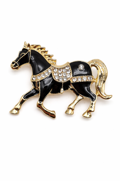 Brosche Lebkuchenpferd Pferd reiten Natur Dressur