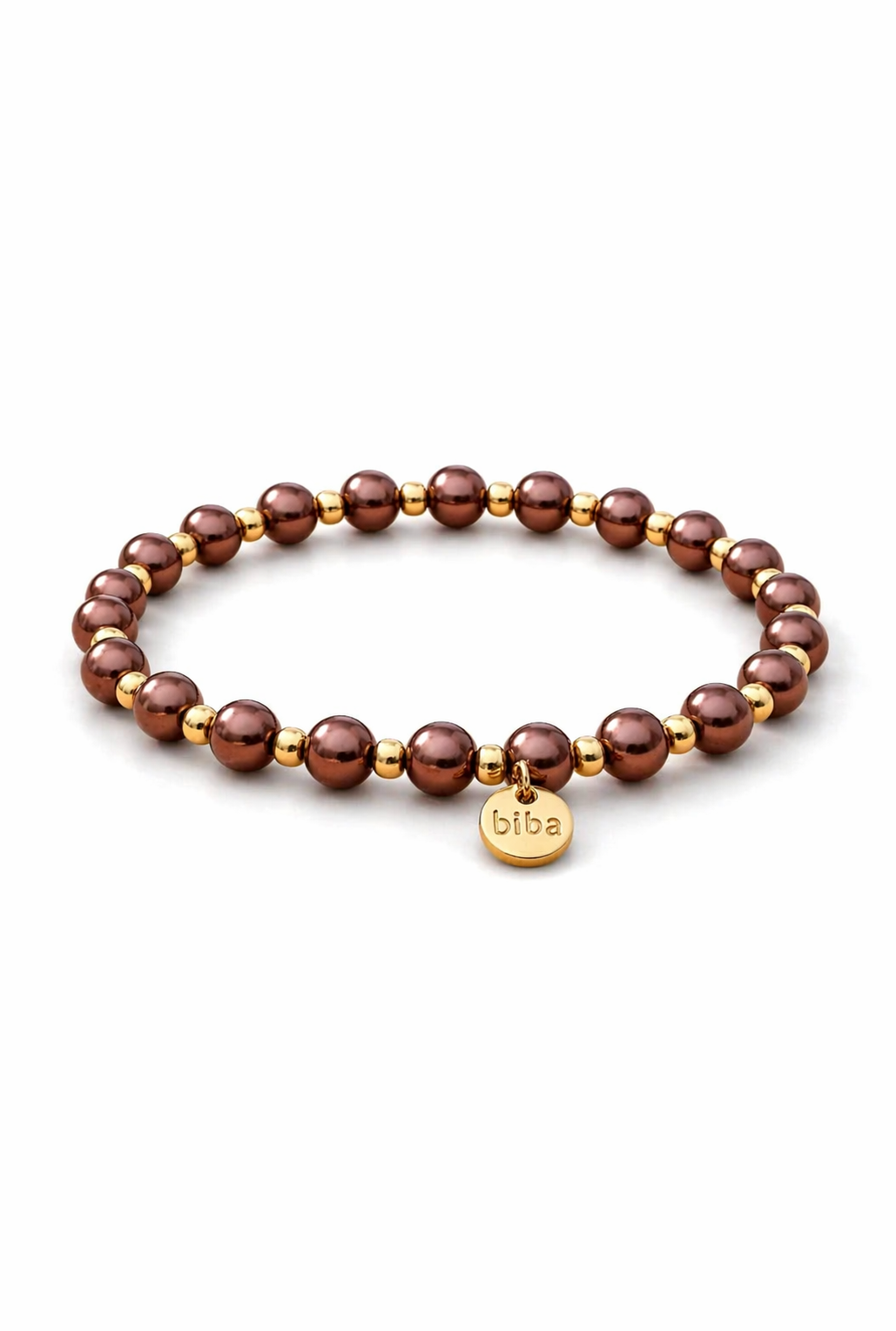 Armband elastisch Braun-Bronze Goldfarben in 3 Größen Trend Sommer Biba