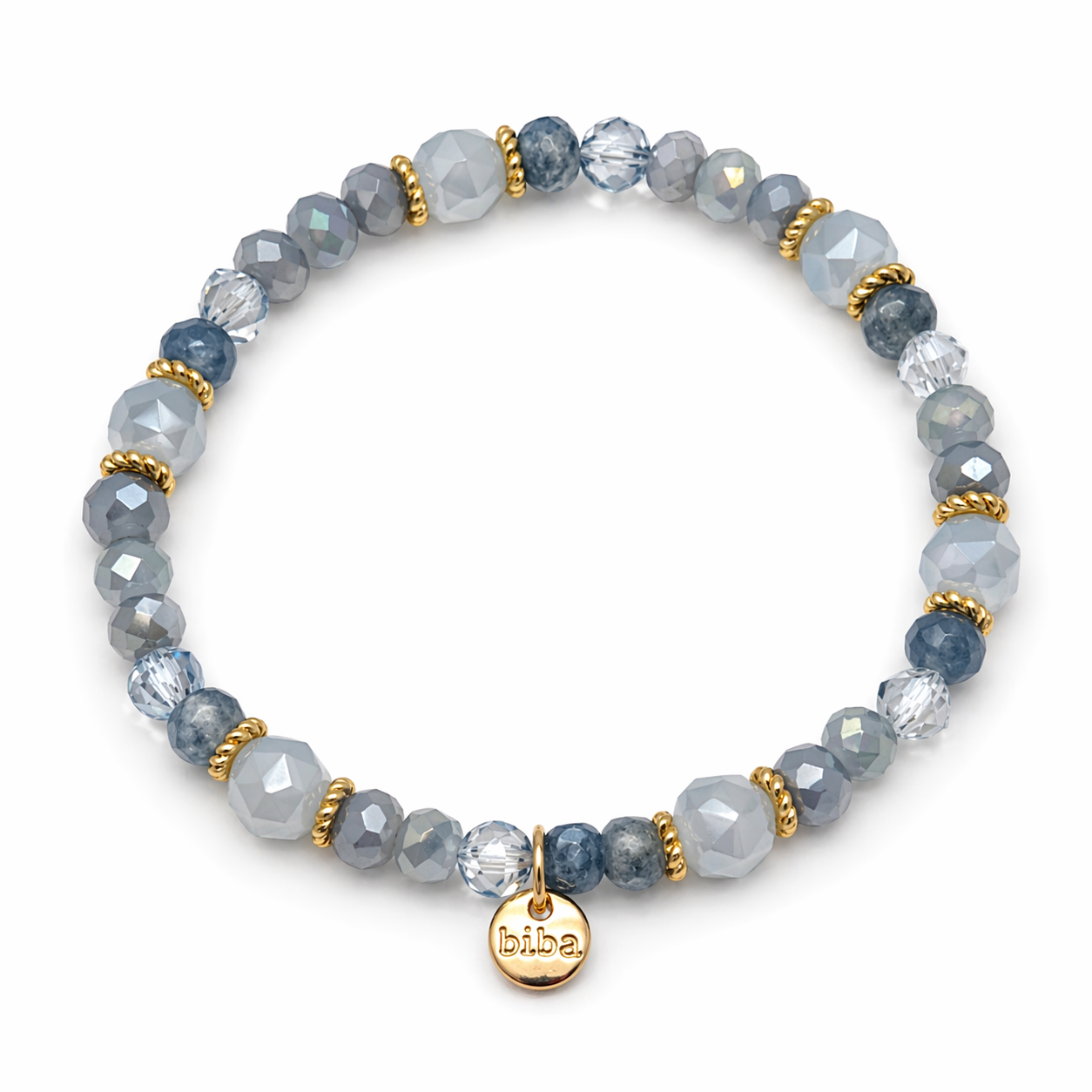 Armband elastisch Crystal Steinchen Grau, Lila- oder Schwarz Trend Sommer Biba