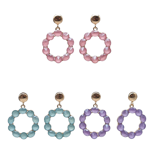 Ohrringe Orhhänger Space Beads Kreise Farben Nickelfrei Sweet7