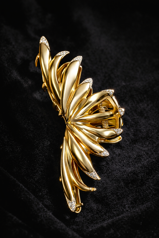 Haarklammer  Haarspange Haarschmuck Goldfarben "Goldburst" Sweet7