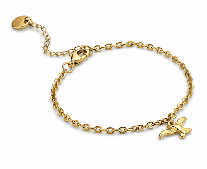 Armband Bettelarmband Matt Goldfarben oder Matt Silberfarbene Möwe Biba
