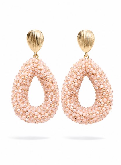 Ohrringe Ohrhänger Bunt Sommer  Nickelfrei Statement Champagner Trend Yehwang