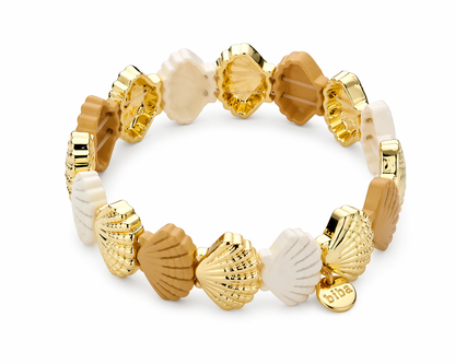 Armband  Muscheln elastisch Gold- Silberfarben Sommer Trend 2026 Biba