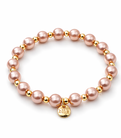 Armband elastisch Pastelrosa-farbene Perlen Trend Sommer 2026 Biba