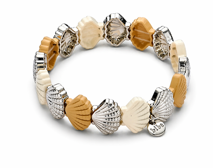 Armband  Muscheln elastisch Gold- Silberfarben Sommer Trend 2026 Biba