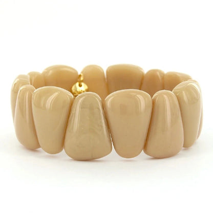 Biba Armband elastische abgerundete Resin Dreiecke, modisch, modern, stilvoll